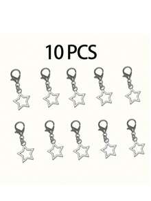 5/10pcs Stainless Steel Star Shaped Shoelace Accessories - Heavy Duty Y2K Vintage Metal Clips, Fit For Sneakers, Boots, Bags And DIY Shoelace Accessories (No Tools Needed) - Quick Lacing, Clips, Suitable For Teens (Star Shape), Shoe, Spring Summer Picks, Brides Maid Gifts, Room, Bedroom Decor, Bedroom Decor, Beach, Travel, For Men, For Women, Vacation,Women's Day,Travel Essentials,Wedding Favours,Y2k,Bedroom,Car Accessories Women,Kitchen Decor,Cute Stuff - Multicolor - View 6