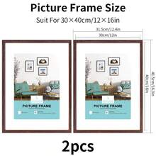 1/2/3/4个橡木相框，白色/黑色木框，优雅礼品及墙面装饰，适用于家居、客厅、办公桌及墙面展示，完美展示画作、旅行照片、毕业照及结婚照，理想礼品，可选尺寸：A3/A4/30X40厘米