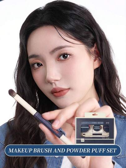 Amortals 3pcs Makeup Sponges + 3pcs Makeup Brushes Set, Incl. Foundation Sponge, Blush Brush, Eyeshadow Brush, Concealer Brush, Suitable For Beginners, Makeup Artists, Gifts, Dates, Weddings, Christmas, Halloween, Thanksgiving, Graduation, Birthdays, Y2K, Parties, Beauty, Travel, Outdoor, Campus Events, Decorations, Rose Girl Cosplay, Premium Cosmetics,Giveaways,Travel,Cheap Stuff,Travel Essential