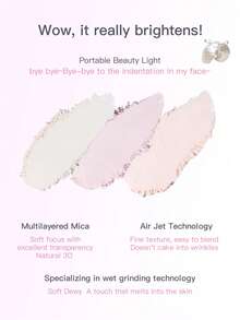 FLORTTE Glass Sea Series Single Highlighter Powder - 03#Fluffy - View 3
