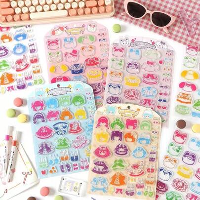 Dreamy Castle Transparent Silicone Stamp, DIY Dress-Up Stamp For Girls, Stamp Painting, Educational Princess Dress-Up