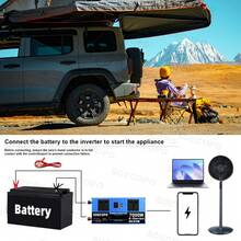 10000W Solar System Complete Kit Dual12V/24V To 110V/220V Inverter 100A Controller 200W Panel Off-Grid For Home/Camping Backup