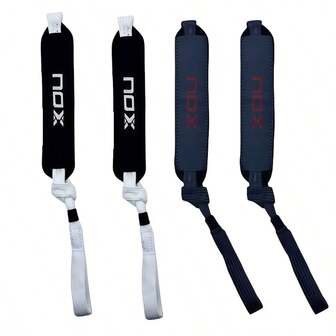 2条NOX/BUlls球拍护腕，握把配件，黑白配色