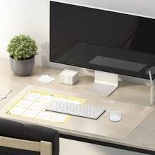 14 X 24 Inch Clear Table Cover Protector 2mm Thick Clear Desk Mat Plastic Table Cover Vinyl Table Protector Desk Mats On Top Of Desks - 24英寸 x 40英寸 - 查看 3
