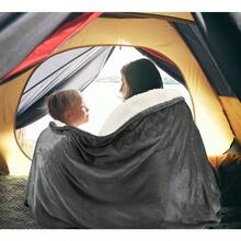 - Manta de cama Sherpa tamaño queen de felpa gris de forro polar reversible para cama y sofá - Gris - Ver 7