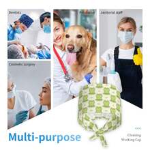 1pc Stylish Nurse's Cap For Women, Work Cap, Polyester Sweat Towel Material,Suitable For Both Men And Women.,Working Cap Scrub Cap With Sweatband Adjustable Unisex Women Tie Back Hat Nurse Surgical Caps,Suitable For Protection Against Wind Outdoors, Surgical Procedures, Healthcare Workers, And Fashion Styling; Also Suitable For Everyday Headscarf Wear. - 彩色 - 查看 7