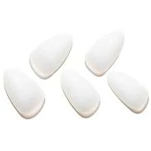 Hot Pink Purple Magnet Cat Eyes Press On Nails Short Almond, Aurora Magnetic Handmade Soft Jelly Gel Fake Nails, Round Oval Stick Glue On Nail Kit For Women, Reusable Acrylic False Nail Set - Nude White - 查看 5
