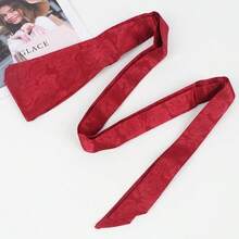 Nơ thắt lưng bản rộng kiểu Trung Quốc cổ điển in họa tiết, phụ kiện Hanfu để phối cùng váy và áo sơ mi, dụng cụ thắt eo. - Thắt lưng rộng bằng satin - Xem 4
