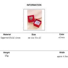 2 piezas Anillo pareja zirconia cúbica - Plateado - Ver 7