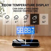 Upgraded Smart Electronic Scale + Weight Record Card, ZRYTUX Ultra-Wide Digital Bathroom Scale, 400-Pound Large-Capacity Weight Scale - Precise, Easy-To-Read Backlit High-Definition LCD Display And Temperature Display, USB Charging/Battery Power Supply, Can Switch Between Kilograms And Scales, Very Suitable For Use In Homes, Dormitories Or Offices - Basic Black (without Battery) - View 4
