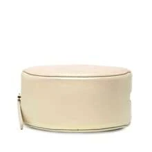 CHANEL Authenticated  PRE-OWNED Iridescent Quilted Lamb-Skin Round Clutch With Chain Bag - 白色 - 查看 3