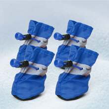4pcs/Set Small Dog Waterproof Shoes - Quick Drying, Low Absorbency, Protect Pet Paws, Keep Dry, Christmas Gift