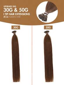 12-22 Inch Remy Human Hair I-Tip Extensions, Easy To Style, Cold Fusion, Pre-Bonded, Real Hair, Long-Lasting, Soft & Natural, Portable For Travel & Daily Styling - Multicolor - View 6