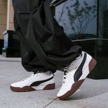 Puma 戶外休閒運動板鞋 低筒復古運動鞋 情侶板鞋 日常通勤鞋 Tifosi運動休閒鞋 男鞋 女鞋 397454-02 - 彪馬白-黑色-咖啡棕 - 查看 1