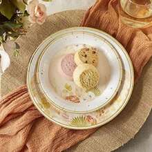 Kate Aspen de papel rústico bohemias de 2 capas (juego de 30), servilletas decorativas gruesas, perfectas para bodas de otoño, almuerzos de novia, despedidas de soltera, baby showers(Una talla Platos de papel de 9 pulgadas) - Multicolor - Ver 7