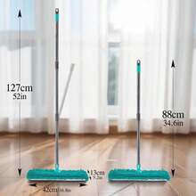MASTERTOP Microfiber Mop For Floor Cleaning, Flat Dust Mop For Home And Kitchen, Adjustable Stainless Steel Handle With 4 Washable Pads&Amp;1 Cleaning Scrape For Hardwood, Vinyl - Màu B - Xem 7