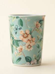 1个优质陶瓷可乐杯，创意可爱猫咪图案马克杯，适合家庭聚会、毕业派对、咖啡杯、牛奶杯、水杯、漱口杯，300毫升个人使用，中国茶具套装 - 彩色 - 查看 14