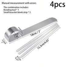 Stainless Steel Bracelet Blank, For DIY Jewelry Making, Customizable Bracelet, Bending, Engraving, Jewelry Making Supplies, Creative Handicraft, Bracelet Bending Tool, Auxiliary Tool