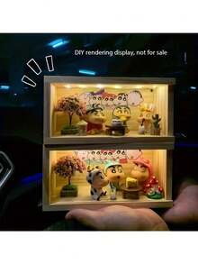 1个实木DIY收纳展示盒，带可移动亚克力面板，适用于礼品、干花、DIY艺术品、收藏品展示、家居及办公装饰、照片及花卉摆设，现代美学设计，结构坚固耐用 - 薑色 - 查看 11