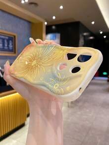 1 carcasă de telefon groasă, anti-cădere, cu protecție pentru lentile perforate, cu model minimalist de monede și artificii, compatibilă cu 17/17 Pro/17 Pro Max/17 Air/16/11/16 Pro/16 Plus/16 Pro Max/16e/15 Pro Max/13/14/12/11/7G/8P, Galaxy, Redmi, OPPO, Vivo Y20/Y21/Y36, Transsion