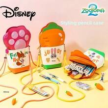 Disney 迪士尼疯狂动物城可爱卡通设计背包 - 朱迪儿童铅笔盒，外观精致，品质优良，多功能收纳盒，文具包