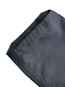 Streetwear Casual Commute Pocket Work Pants Lightweight Wide Leg Waist Cinched Travel Pants, Black Work Pants, Multifunctional Pockets, Outdoor Casual Loose Fit, Breathable Material, Suitable For Outdoor Enthusiasts - 灰色 - 查看 5