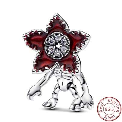 Charm Activity Flowers Plata De Ley 925 cuentas colgantes De plata Pulseras originales para mujer brazaletes regalos De joyería LWLA