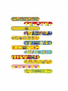 pokemon 宝可梦卡通拍拍手环12件装，12种独特设计，色彩缤纷，是派对、活动和庆祝活动的完美礼物。手环上印有可爱的宝可梦图案，可用作派对小礼物、课堂奖品、生日交换礼物或礼品袋填充物。 - 彩色 - 查看 3