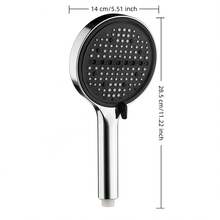 Large Panel Shower Head, 8-Setting Adjustable Shower Head With High Pressure, 8 Water Spray Modes (Rain/Massage/Mist/Mixed Etc.), Glossy Anti-Slip Handle, Universal Bathroom Shower Head, Easy Installation, Anti-Slip Handle, Home Bathroom Shower Head - Multicolor - View 4