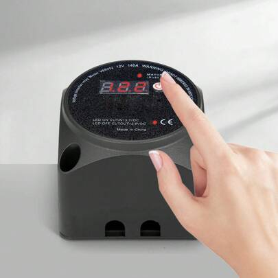 Dual Battery Isolator Kit, 12V 140Amp, Manual And Auto Modes VSR Voltage Sensitive Relay With LCD Screen, Smart Battery Isolator For ATV UTV RV Camper Off-Road Vehicle Caravan Truck Boat Yacht