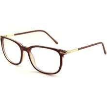 GQUEEN Fashion Fake Glasses Non Prescription Glasses Clear Lens Glasses Nerd Plain Frames Women Men, 201579 - marrón - Ver 6