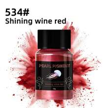 18克/30毫升云母粉和珠光颜料，天然着色剂，适用于环氧树脂/UV树脂工艺品、绘画、指甲油、蜡烛等。 - 彩色 - 查看 41