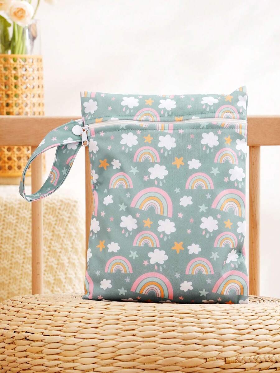 1个迷你干湿两用袋，带提手泳衣袋 - 彩色 - 查看 1