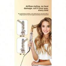 HATTEKERLuxury High-End Five-In-One Hot Air Straightening Comb, With A Foldable Rotating Straightener And Curler. Multi-Functional In One Device, It Is The Perfect Christmas/Thanksgiving Gift For Women. - Xem 8