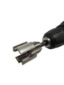 1pc Dual Function Pipe Threading Tool Kit, 1/2" & 3/4" Electric Drill Compatible PVC & Plastic Pipe Threading Tool Set, For Home Repair