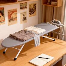 Metal Foldable Tabletop Ironing Board With Iron Rest, Portable Ironing Board Small With Heat Resistant Cotton Cover, Mini Iron Board For Small Space And Travel, 31"X12", Gray - Light Grey - View 3