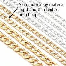 5m/Rotolo Catena a maglie in lega di alluminio di varie dimensioni, leggera, resistente alla corrosione, per bracciali, collane, orecchini, creazione di gioielli fai-da-te - Catena in alluminio - Visualizzare 5