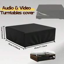 1个重型黑胶唱机防尘罩，适用于大多数唱机，包括 Pioneer PLX-1000、SL-1200、SL-1210、SL-B250、SL-B260、SL-BD20、SL-BD27、SL-BD35、SLD-20、SL-PC11、SL-Q300 和其他热门型号。