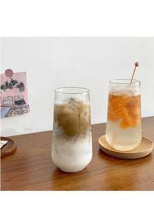 1 Chiếc Ly Uống Lạnh Phong Cách Nghệ Thuật Cổ Điển, Trong Suốt, Dung Tích 16.91 Oz (khoảng 473ml), Chất Liệu Thủy Tinh Cao Cấp, Chống Trượt, Dễ Vệ Sinh. Thích Hợp Cho Bữa Sáng, Sữa/Tụ Tập Bạn Nữ/Cắm Trại Ngoài Trời/Mang Đi Mang Đi. Ly Uống Lạnh Đẹp Mắt, Nổi Tiếng Trên Mạng. Quà Tặng Ngày Valentine, Mùa Tốt Nghiệp, Ngày của Cha. - Nhiều màu - Xem 10