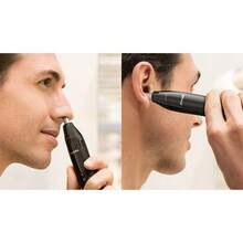 PHILIPS NT1620 Nose Hair Trimmer: 360° Rotating Blade For Fast Trimming; Textured Handle For Better Grip; Fully Washable For Easy Cleaning; Rounded Blade That Won't Hurt Your Skin. - Black - View 6