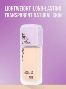 Maybelline 纽约亮采哑光粉底液 #C10 瓷白 35ml/10ml，轻盈持久，透气成膜技术，防汗，打造自然哑光光泽妆效，轻薄遮瑕，赋予肌肤微妙光泽，帮助实现无瑕均匀的肤色，适合冷色调白皙肌肤，是初学者和日常妆容的理想之选，也是日常妆容的完美之选，更是送给女朋友的贴心礼物。 - C10 - 查看 7