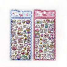 [Kawaii Aesthetic]Exquisite Multi-Style Themed 3D Raised Shiny Foam Sticker Collections - Featuring Cute Cartoon Pattern Designs With Eye-Catching 3D Stereo Sparkling Details, Multi-Surface Strong Adhesive & Residue-Free Removable Stickers | Perfect For Diary Ornaments - Multicolor - View 5