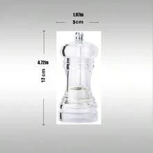 1 件装手动胡椒研磨器，用于研磨胡椒、海盐、黑胡椒的香料研磨器 - 無色 - 查看 14