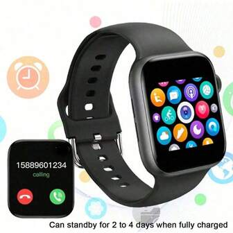 1 st. smartklocka för kvinnor, 1,44" pekskärm, silikonarmband, multisportlägen, kamerakontroll, aviseringar från sociala appar, lämplig för vardagsaktiviteter, sport, presenter och mer