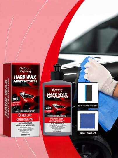 rayhong Cera para reparar arañazos en la pintura del coche, quitador de arañazos, pulido y mantenimiento de la pintura del coche, pintura de retoque, pasta limpiadora anti-contaminación