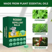 Mouse Rodent Repellent,  Peppermint Oil Mice Repellent For Rats, Mice, Squirrels, Spiders And Pests, Indoor  Outdoor Natural Mouse Deterrent, Keep Rodents Away From Garden  Home (Mint)-10 Pack - 墨綠色 - 查看 2