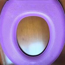 4片装泡沫马桶座垫，粘性马桶座套，四季通用可重复使用马桶座垫 - 彩色 - 查看 17