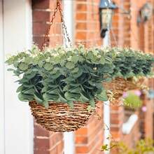 10 Pieces Of Outdoor Simulation Green Plant Eucalyptus Leaves, Anti-Ultraviolet Real Touch, Spring, Summer And Autumn Indoor Home Decoration, Window Sill Garden Decoration, Suitable For Weddings, Thanksgiving, Valentine's Day, Mother's Day And Various Party Activities, Bouquet Materials, Flower Arrangement Accessories - Multicolor - View 11