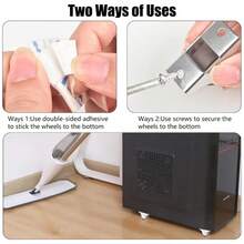 Ruedas de goma silenciosas multiusos, ruedas direccionales de 0,5 , rueda lineal pequeña para muebles, electrodomésticos, caja de almacenamiento, 8 Uds. J8UN - Naranja - Ver 8