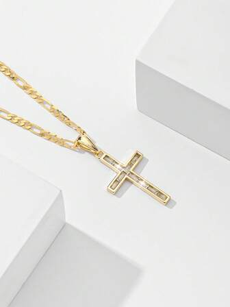 1 st klassisk europeisk stil med Jesuskorshänge i koppar, begränsad upplaga "Light Of Protection", lämplig som present till jul, Thanksgiving, Halloween, mors dag, alla hjärtans dag, vänner, kyrkomedlemmar, första heliga nattvarden, vardagskläder och bönegåvor